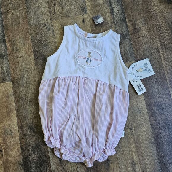Peter Rabbit Other - Vintage Peter Rabbit Baby Romper NWT Deadstock Size L (6–12 Months) Made in USA